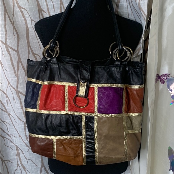 orlane Handbags - Vintage 1990S Patchwork Tote Bag